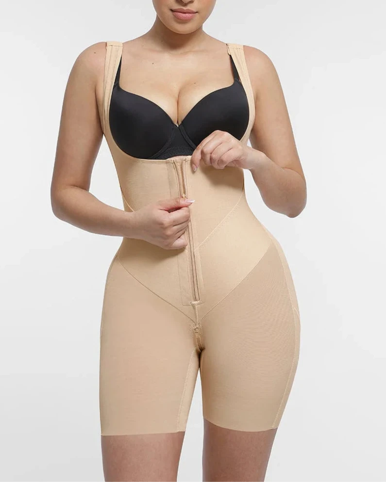 Post-Surgery Full Body Shapewear – U-Shaped Chest & Peach Butt Lift