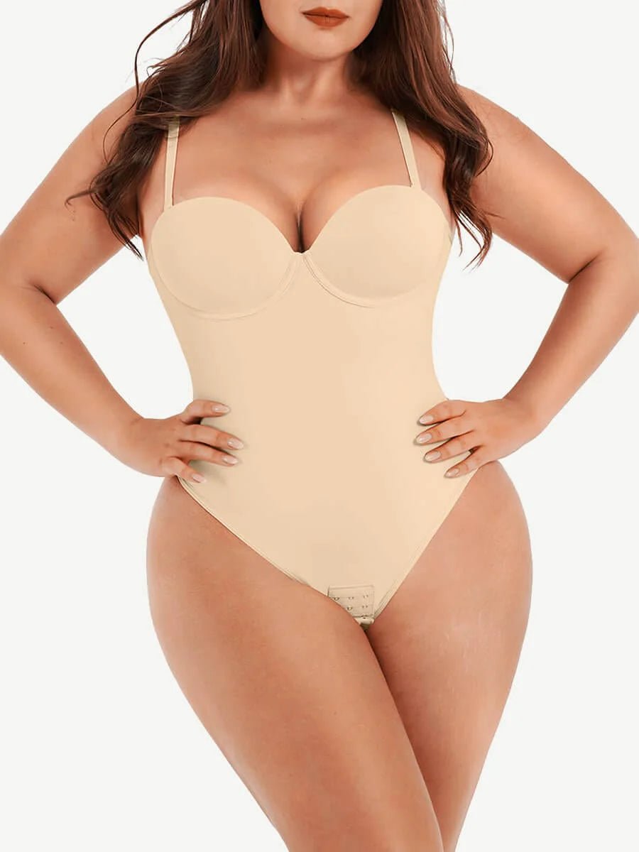 Bustier Underwire Bodysuit – Breathable Tummy Control Shapewear - LOVIISA
