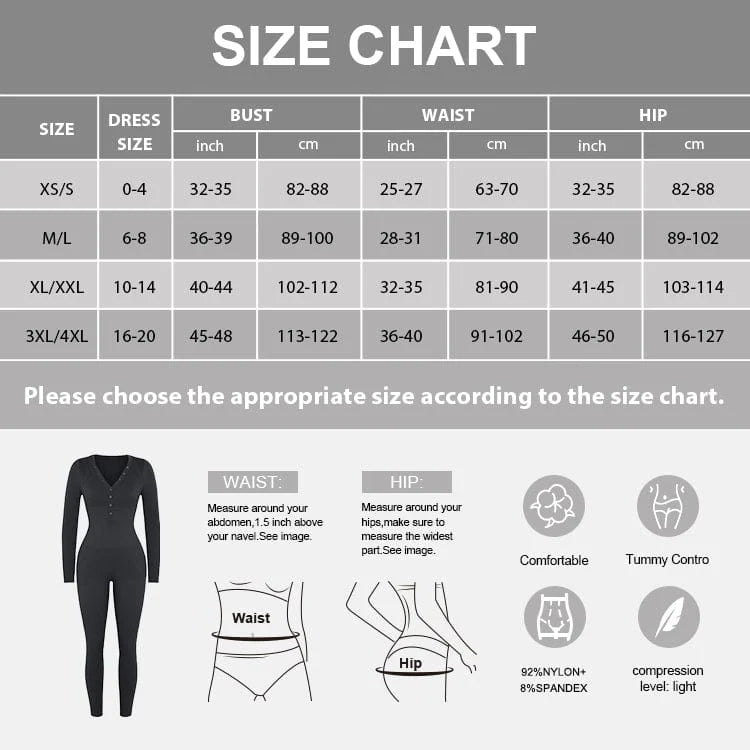 Deep V - Neck Seamless Jumpsuit – High Stretch & Tummy Control - LOVIISA