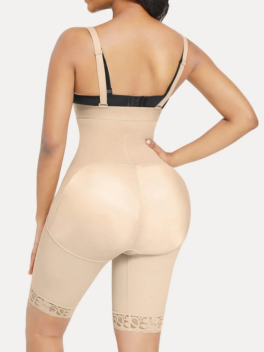 High - Waisted Post - Surgery Shorts – Knee Length, Elastic & Sculpting - LOVIISA
