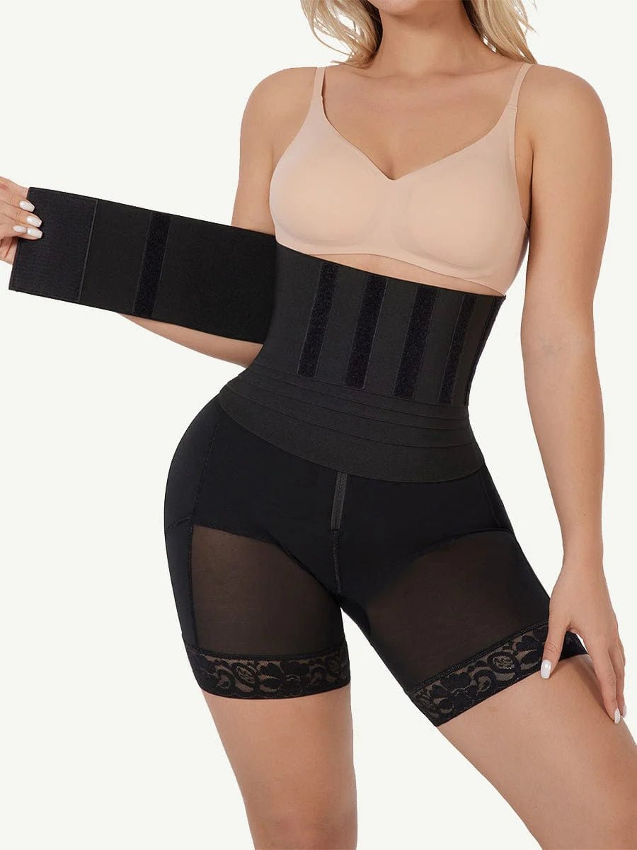High - Waisted Shapewear Pants with Rubber String Waist Trainer – Tummy Control & Curve Enhancer - LOVIISA