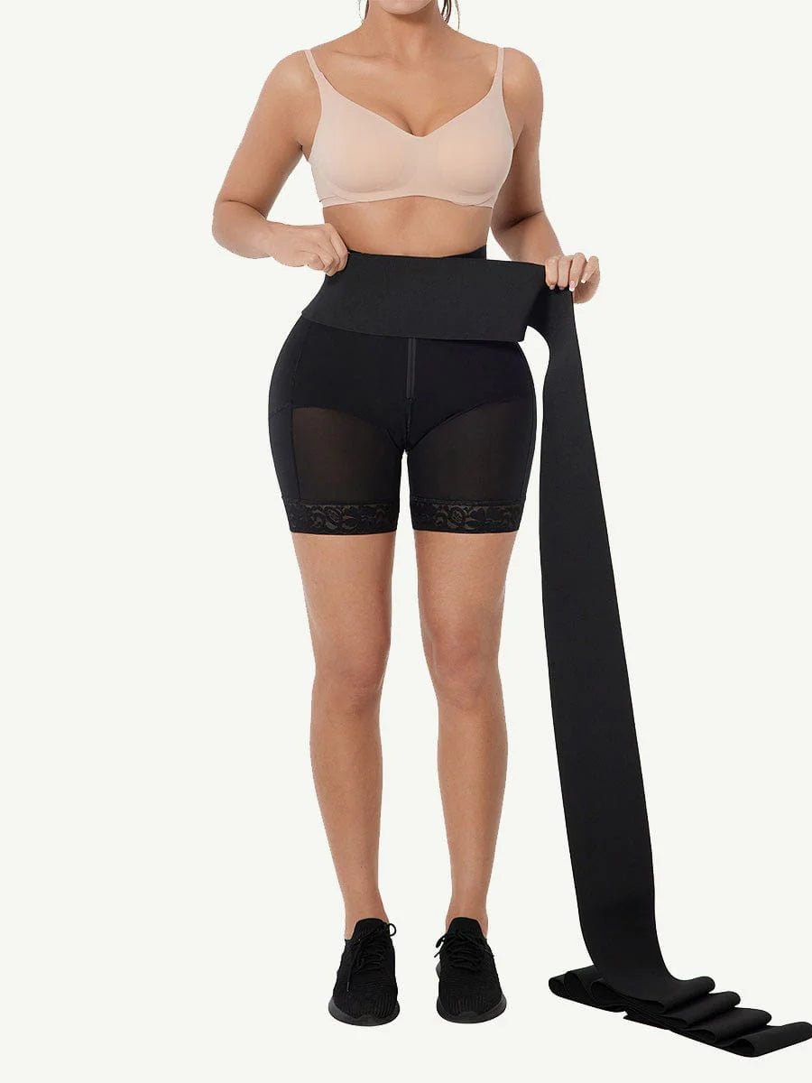 High - Waisted Shapewear Pants with Rubber String Waist Trainer – Tummy Control & Curve Enhancer - LOVIISA