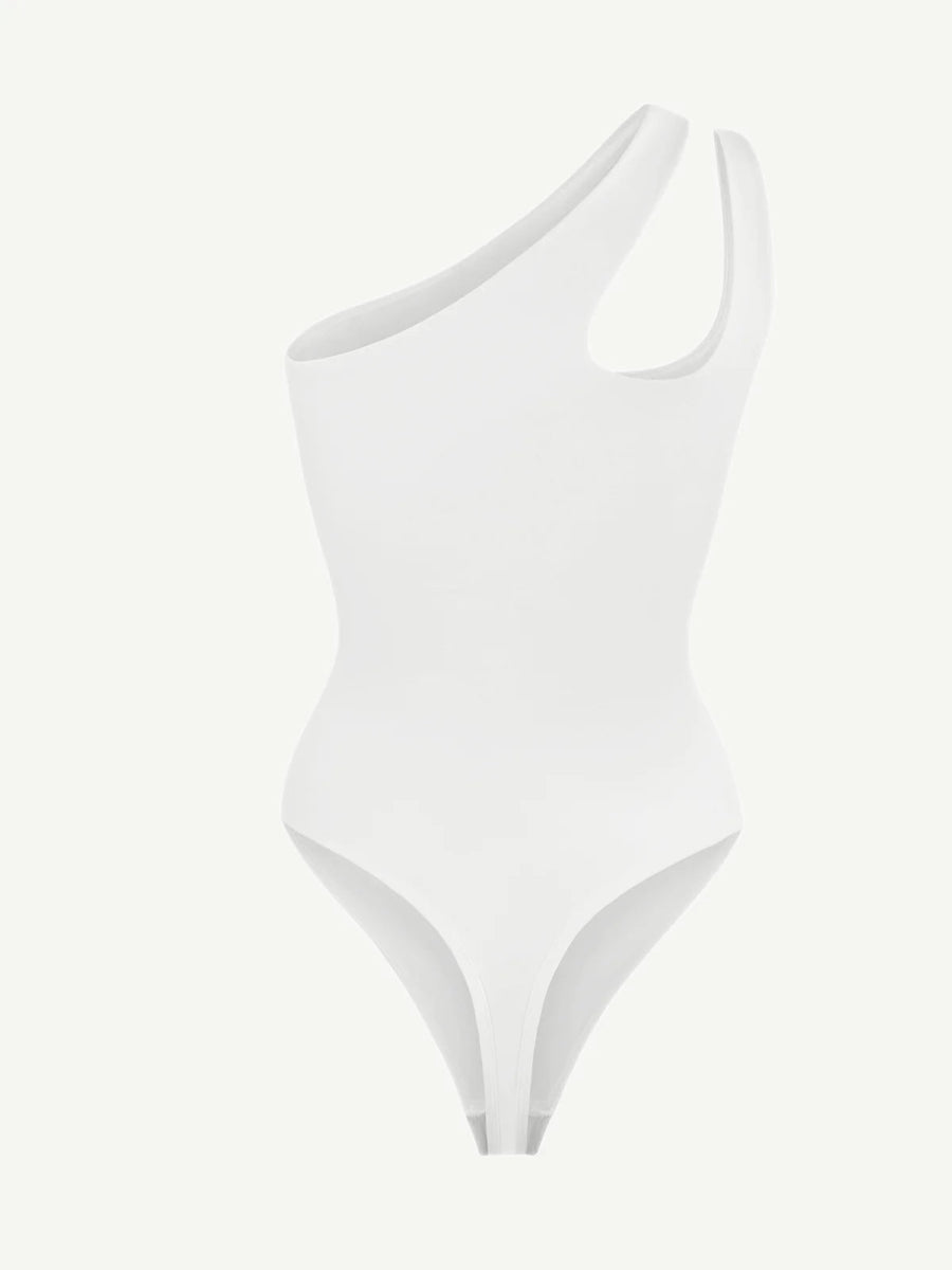 One - Shoulder Cut Out Bodysuit – Stylish & Smoothing Shapewear - LOVIISA