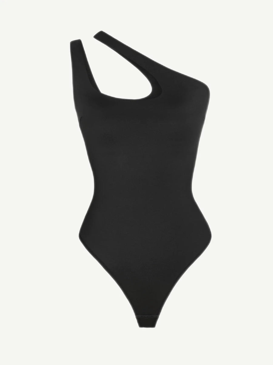 One - Shoulder Cut Out Bodysuit – Stylish & Smoothing Shapewear - LOVIISA