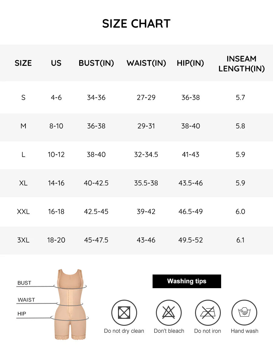 Post - Operative Body Shaper – U - Shaped Bust, Hard Mesh & Butt Lift - LOVIISA