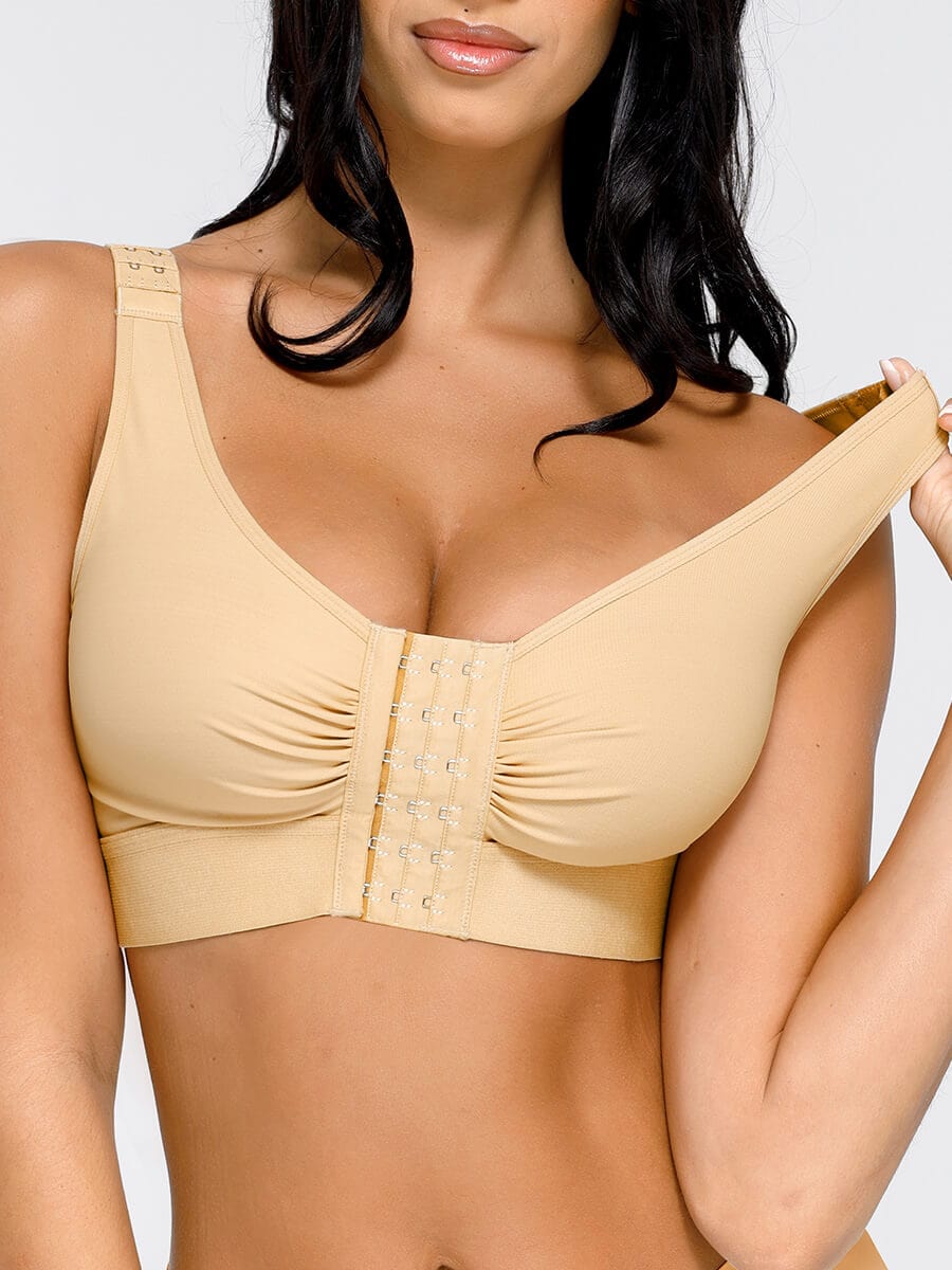 Post - Surgery Bra – Adjustable Front Closure with Triple Hooks - LOVIISA