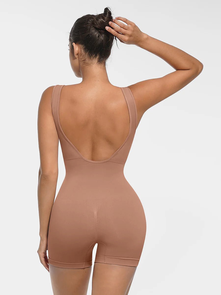 Round Neck Seamless Shapewear – U - Back Design & Removable Cups - LOVIISA