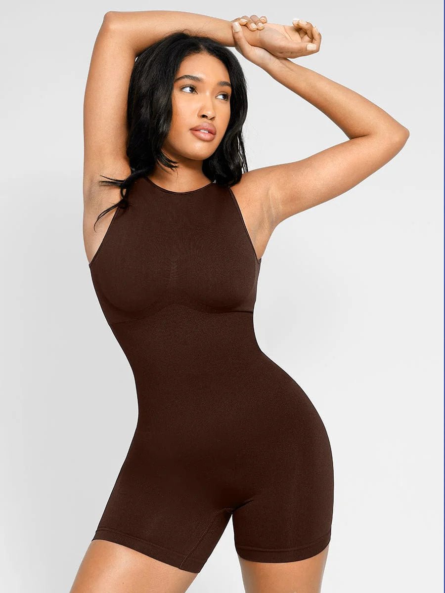 Round Neck Seamless Shapewear – U - Back Design & Removable Cups - LOVIISA