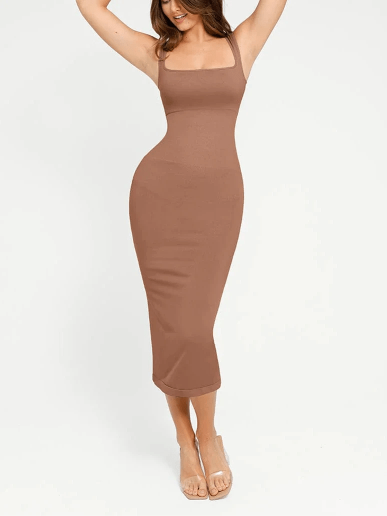 Seamless 360° Waist Control Skirt – Spaghetti Strap & Sculpting Fit - LOVIISA