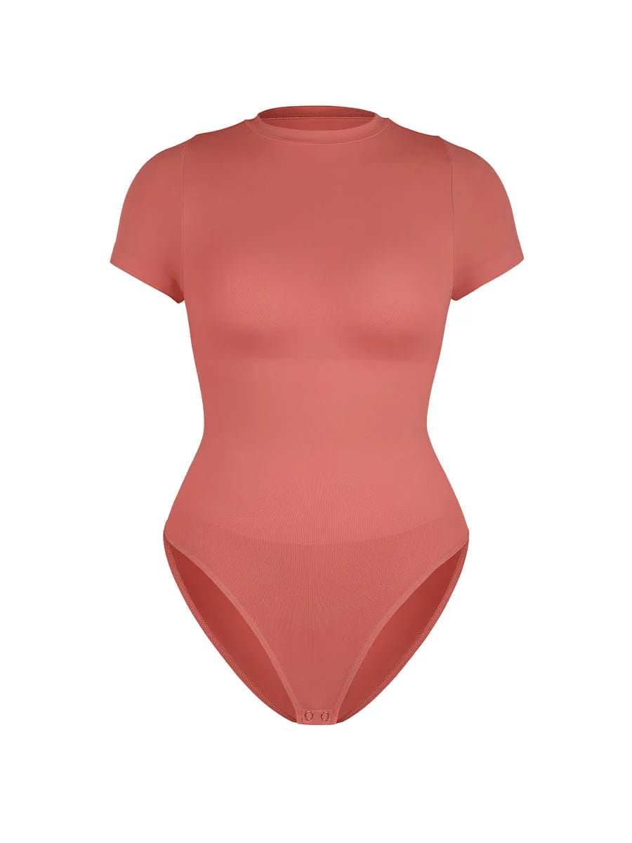 Seamless Bodysuit – Short Sleeve, Waist & Abdomen Shaping, Hip Briefs - LOVIISA