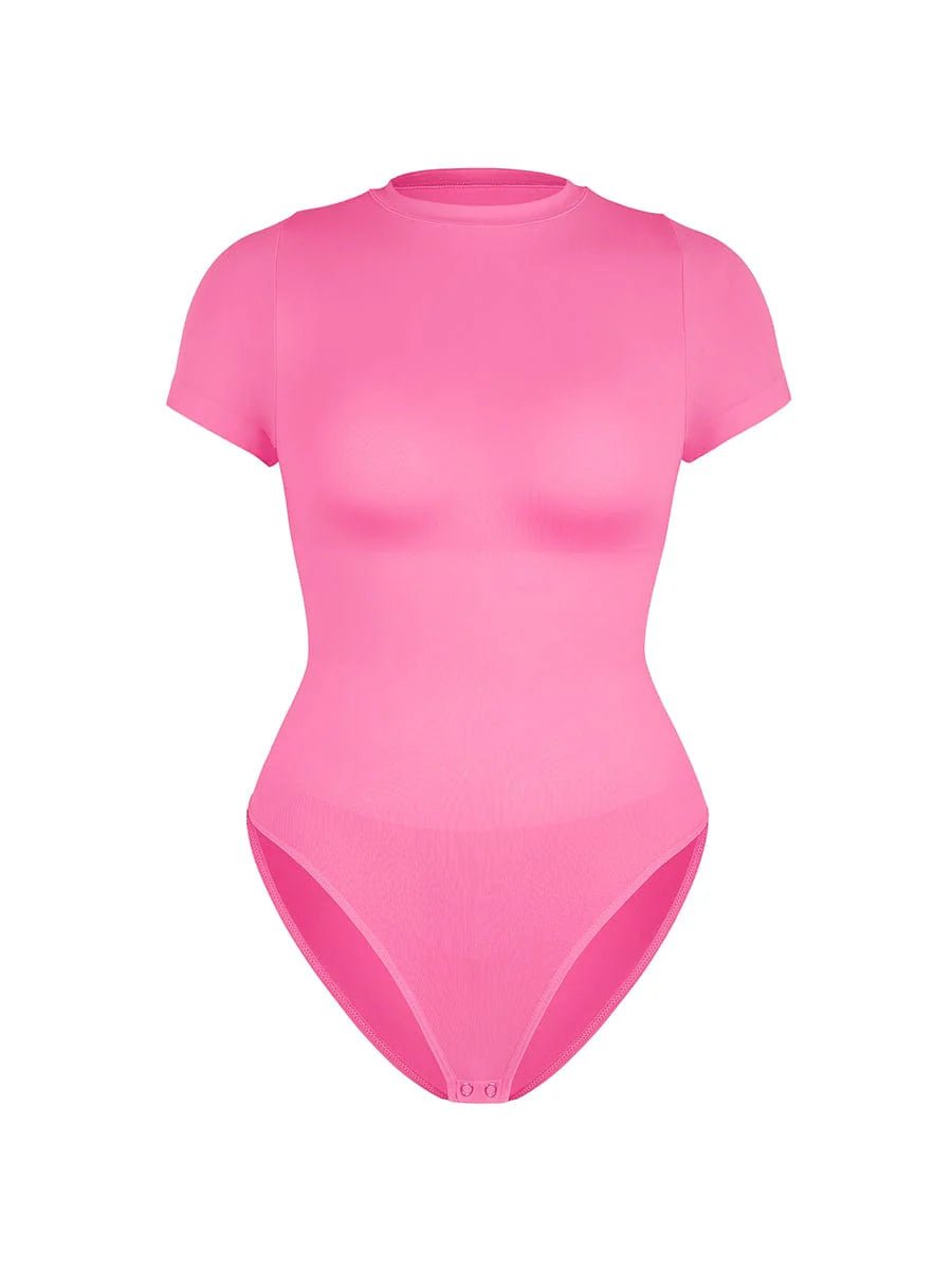 Seamless Bodysuit – Short Sleeve, Waist & Abdomen Shaping, Hip Briefs - LOVIISA