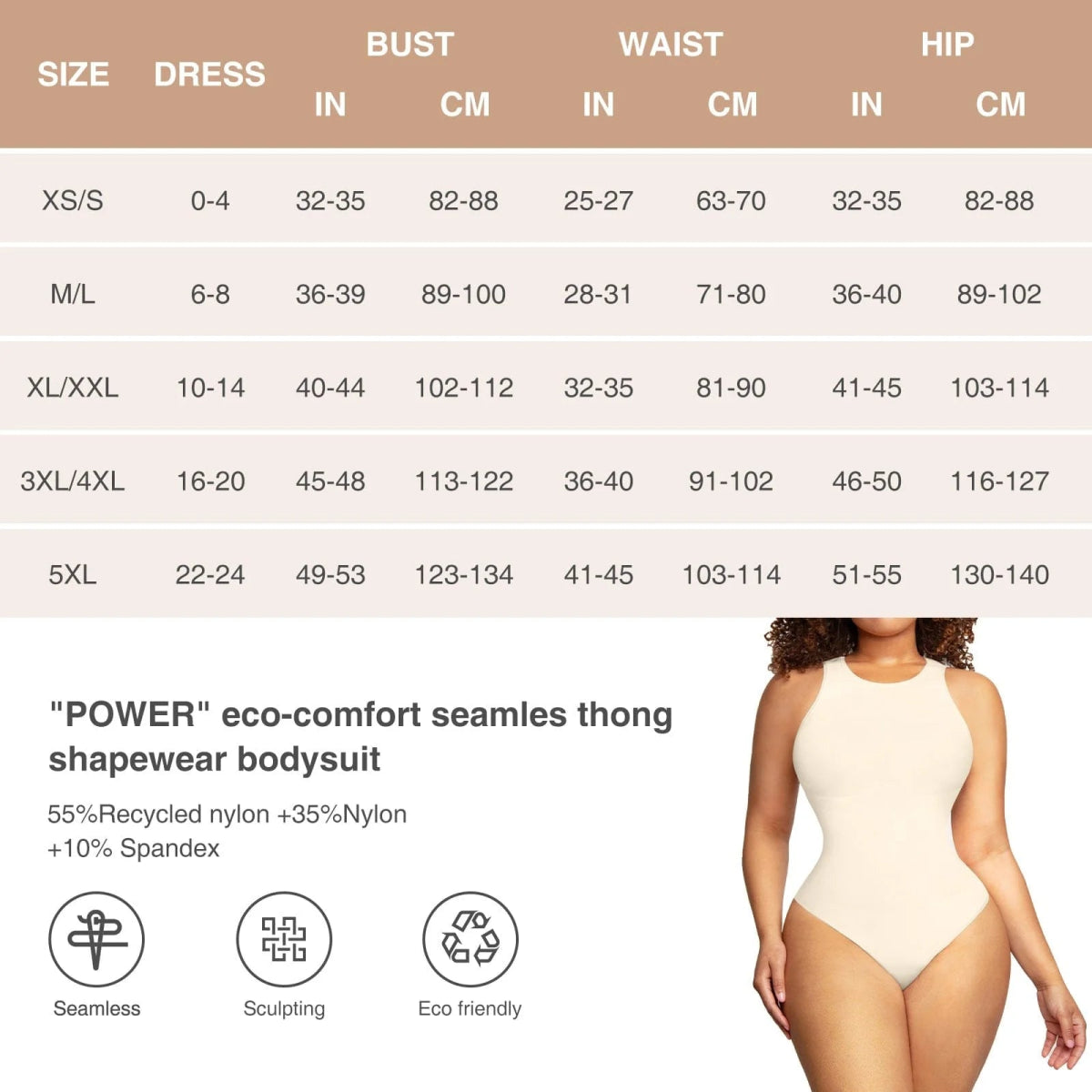 Seamless Crew Neck Thong Bodysuit – Sculpting Layer - LOVIISA