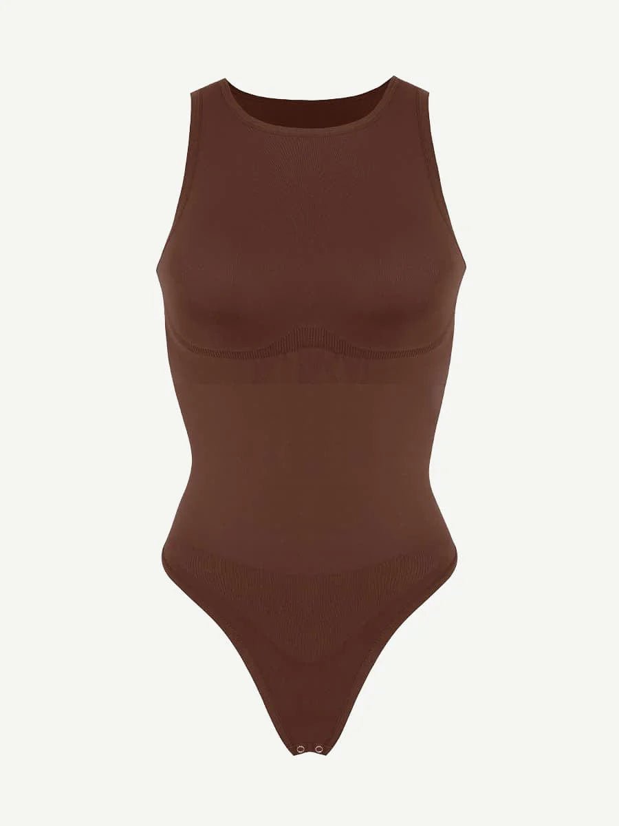 Seamless Crew Neck Thong Bodysuit – Sculpting Layer - LOVIISA