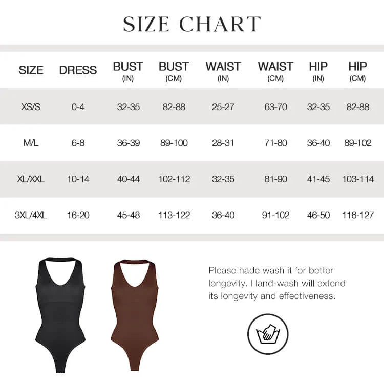 Seamless Halter Neck Bodysuit – Sculpting Shapewear Fit - LOVIISA