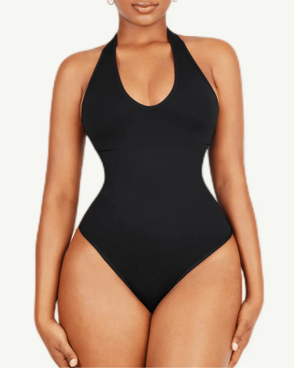 Seamless Halter Neck Bodysuit – Sculpting Shapewear Fit - LOVIISA