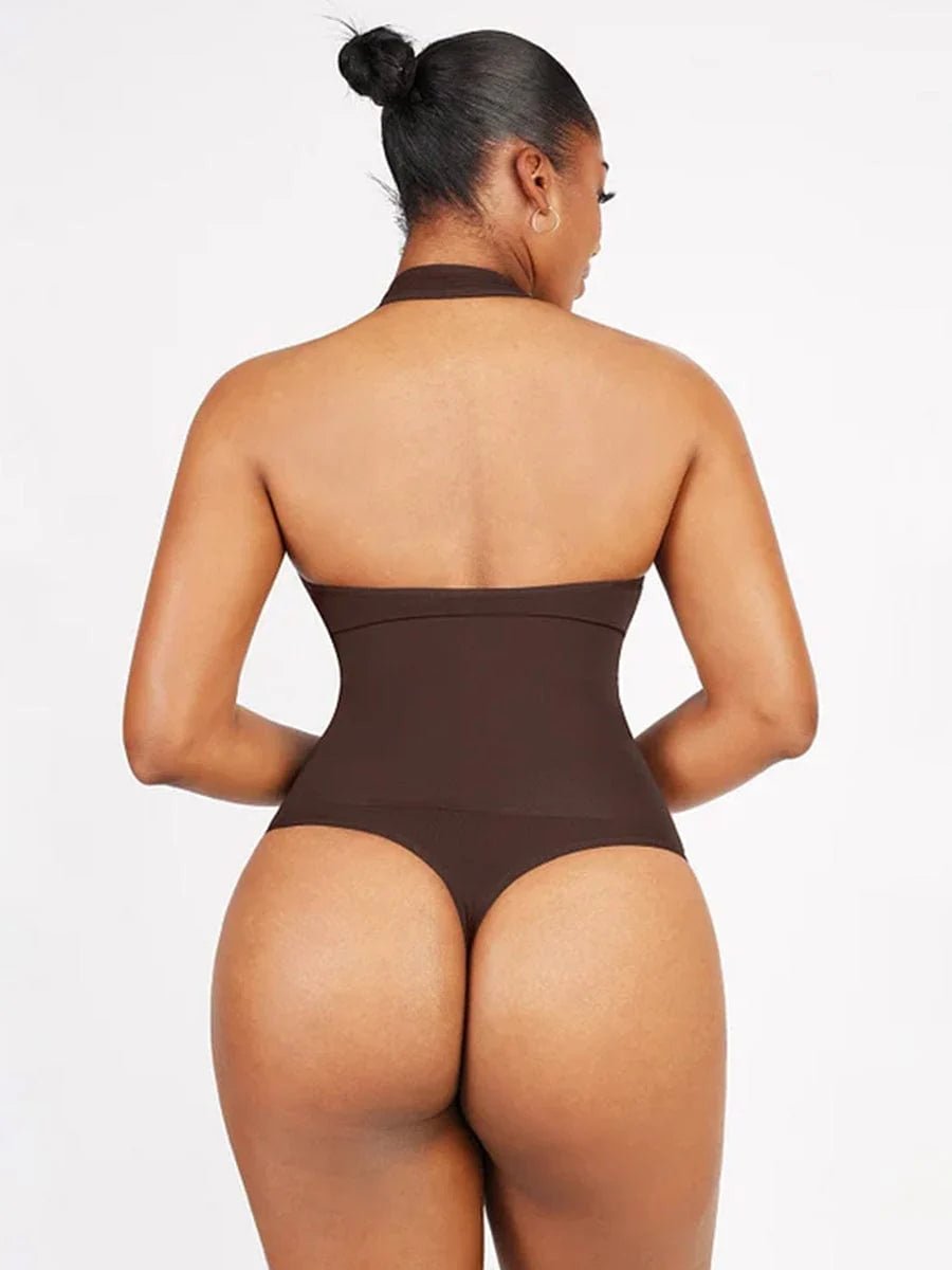 Seamless Halter Neck Bodysuit – Sculpting Shapewear Fit - LOVIISA