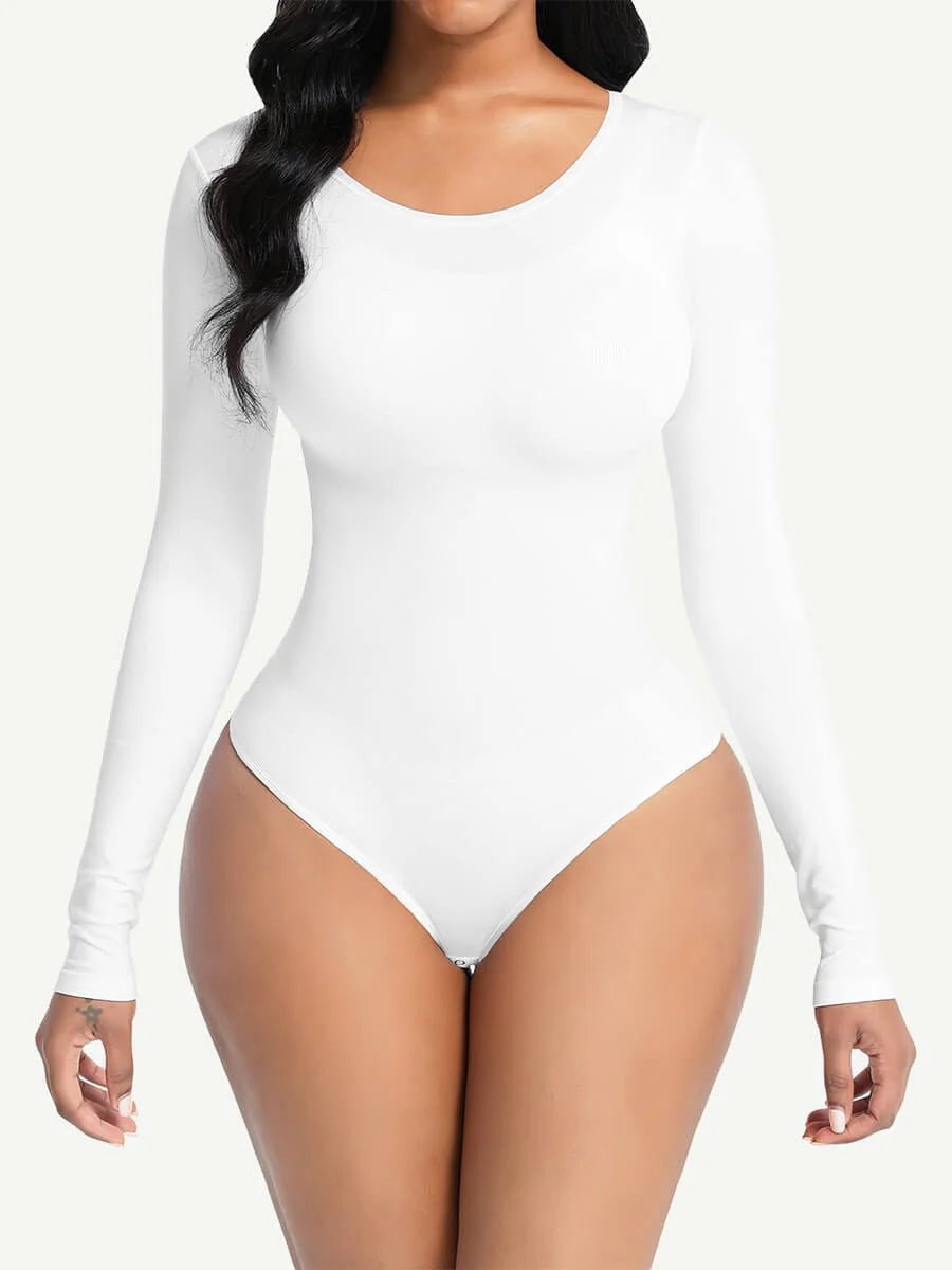 Seamless Long Sleeve Shapewear Bodysuit – Slim Corset Compression Fit - LOVIISA