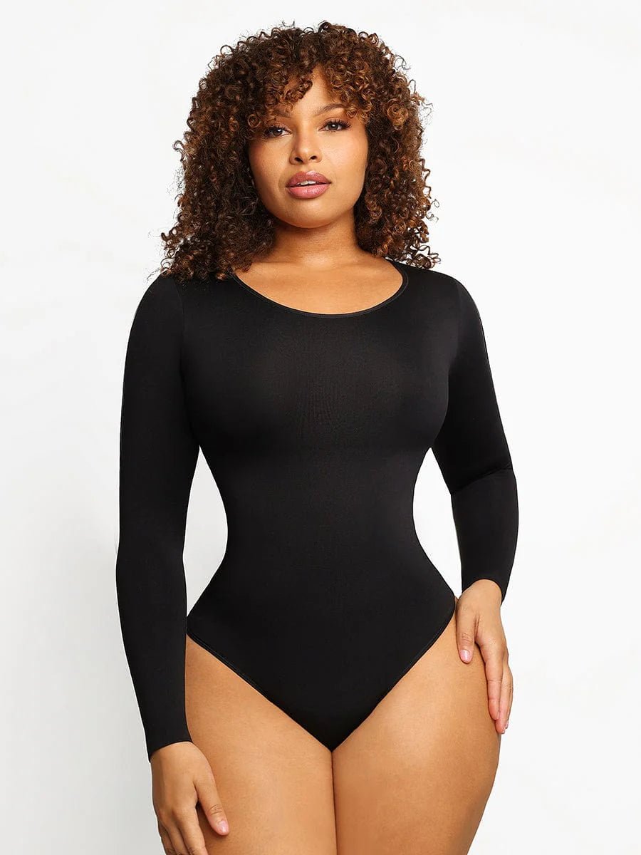 Seamless Long Sleeve Shapewear Bodysuit – Slim Corset Compression Fit - LOVIISA
