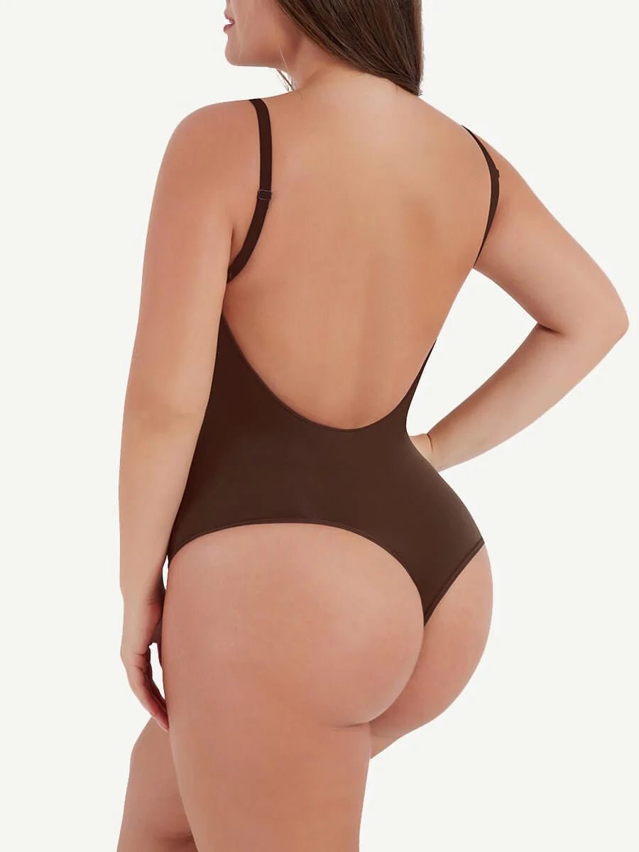 Seamless Sculpt Open - Back Thong – Cover - Breast Bodysuit with Invisible Fit - LOVIISA