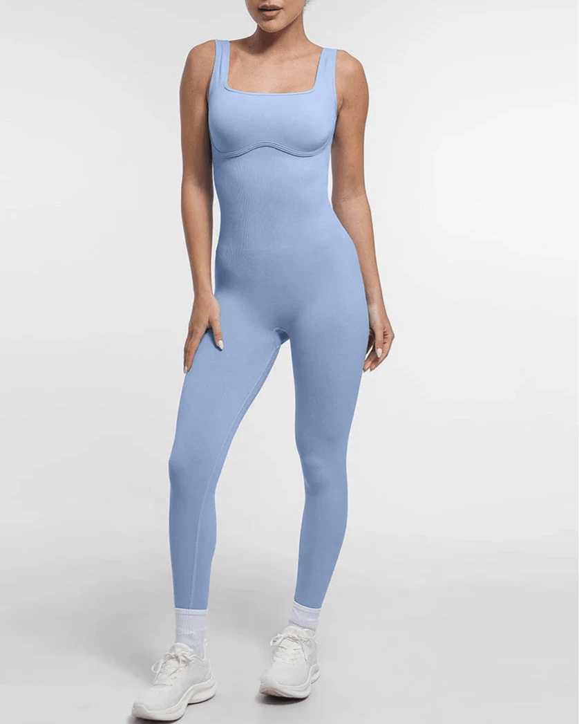 Seamless Shaping Jumpsuit – Square Neck & U - Back Design - LOVIISA