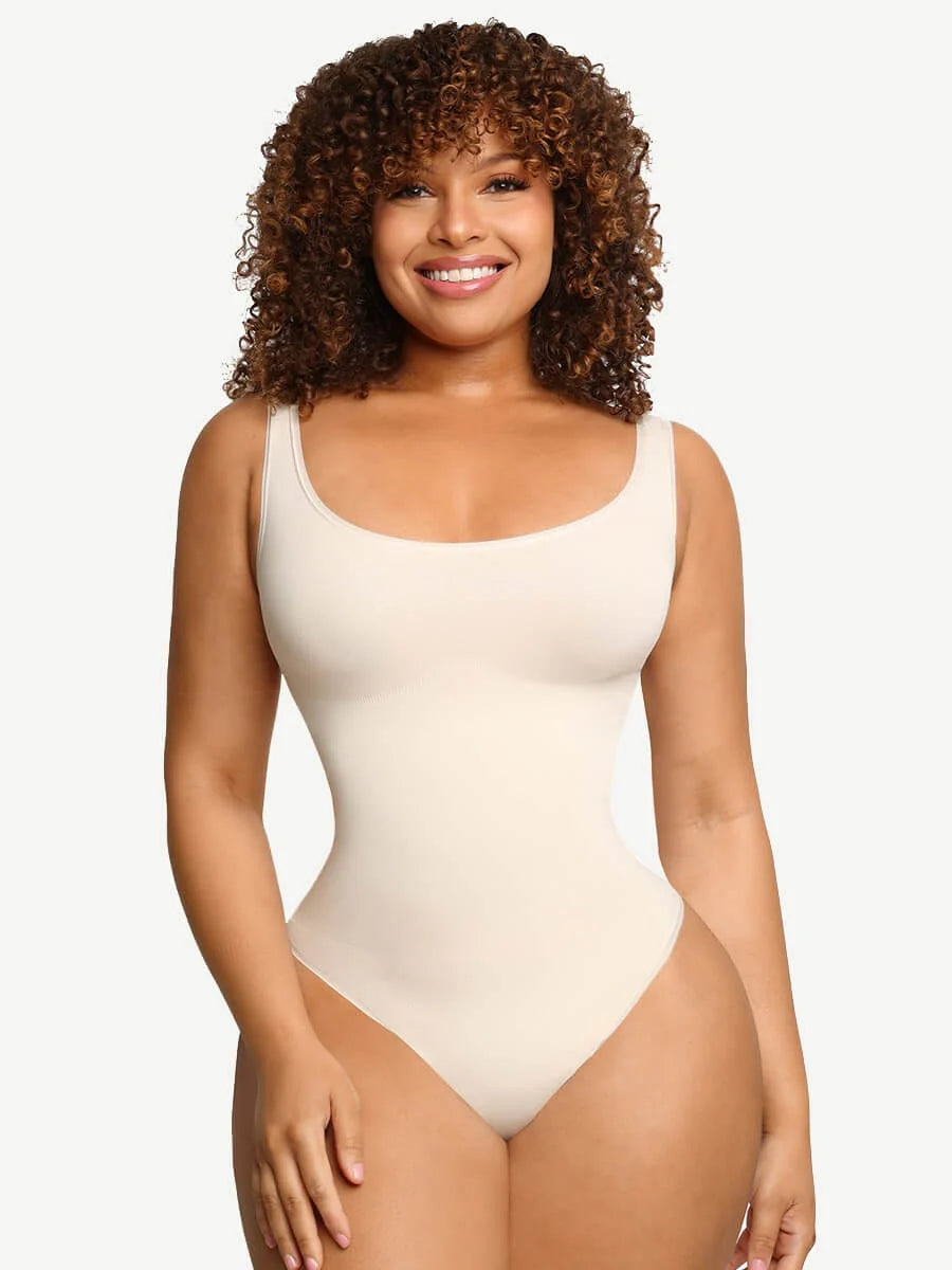 Seamless Outerwear Belly Control Thong Bodysuit – Sculpt & Smooth