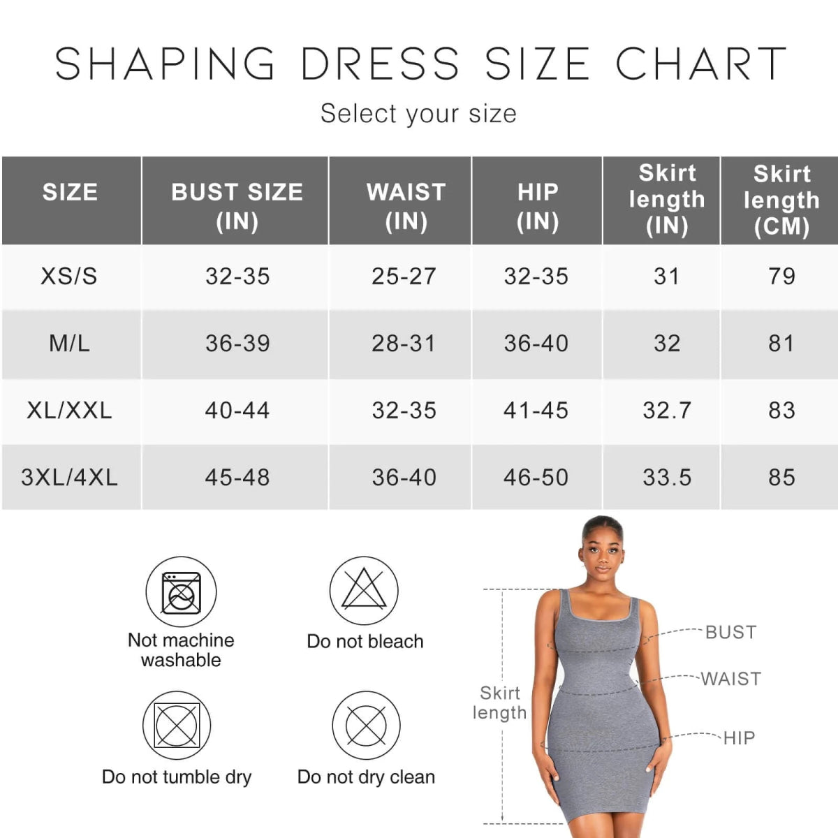 Square - Neck Snatched Seamless Shaper Dress – Smooth & Sculpt Fit - LOVIISA