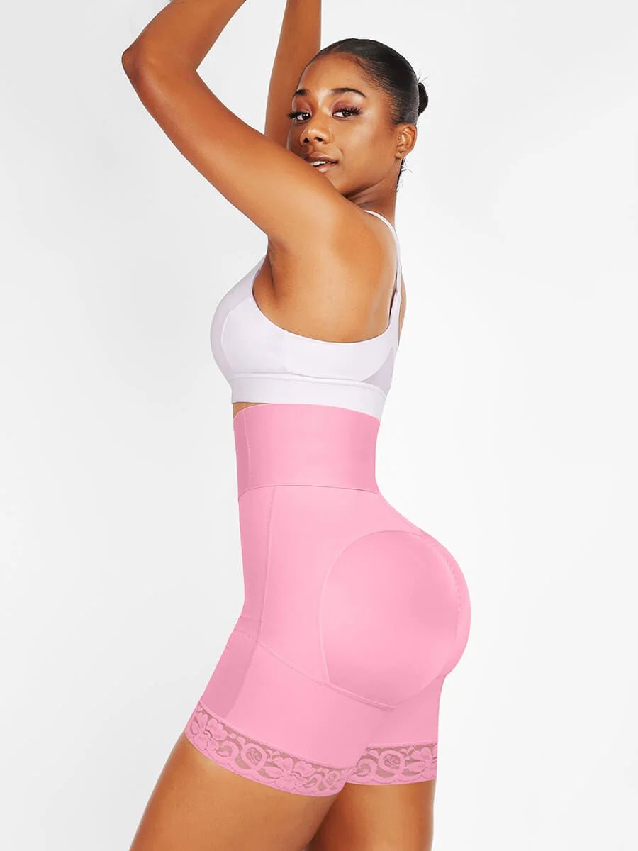 Triple - Breasted Butt Lifter – 3 - Bone High Waist Shapewear - LOVIISA