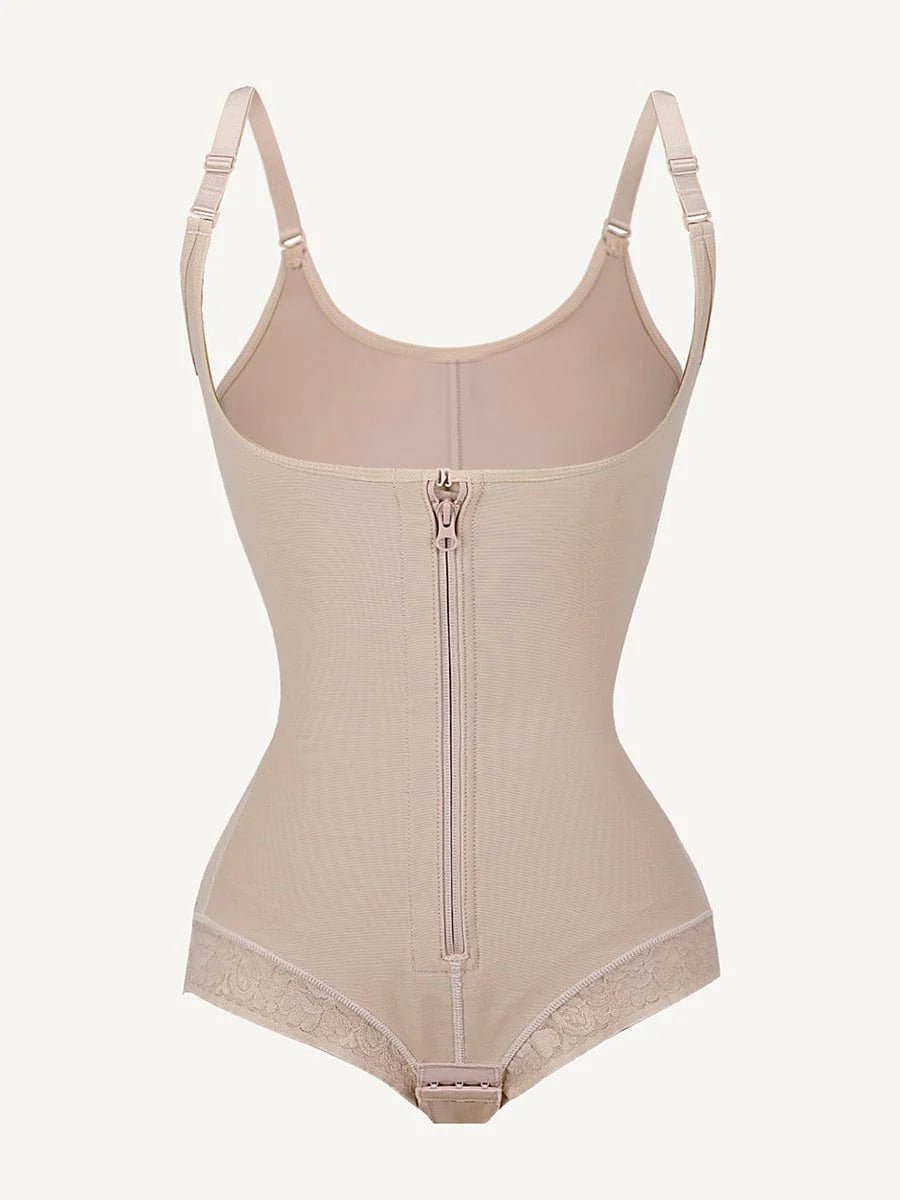 U - Shaped Bust Lifting Shapewear – Front Zipper & Lace Detailing - LOVIISA