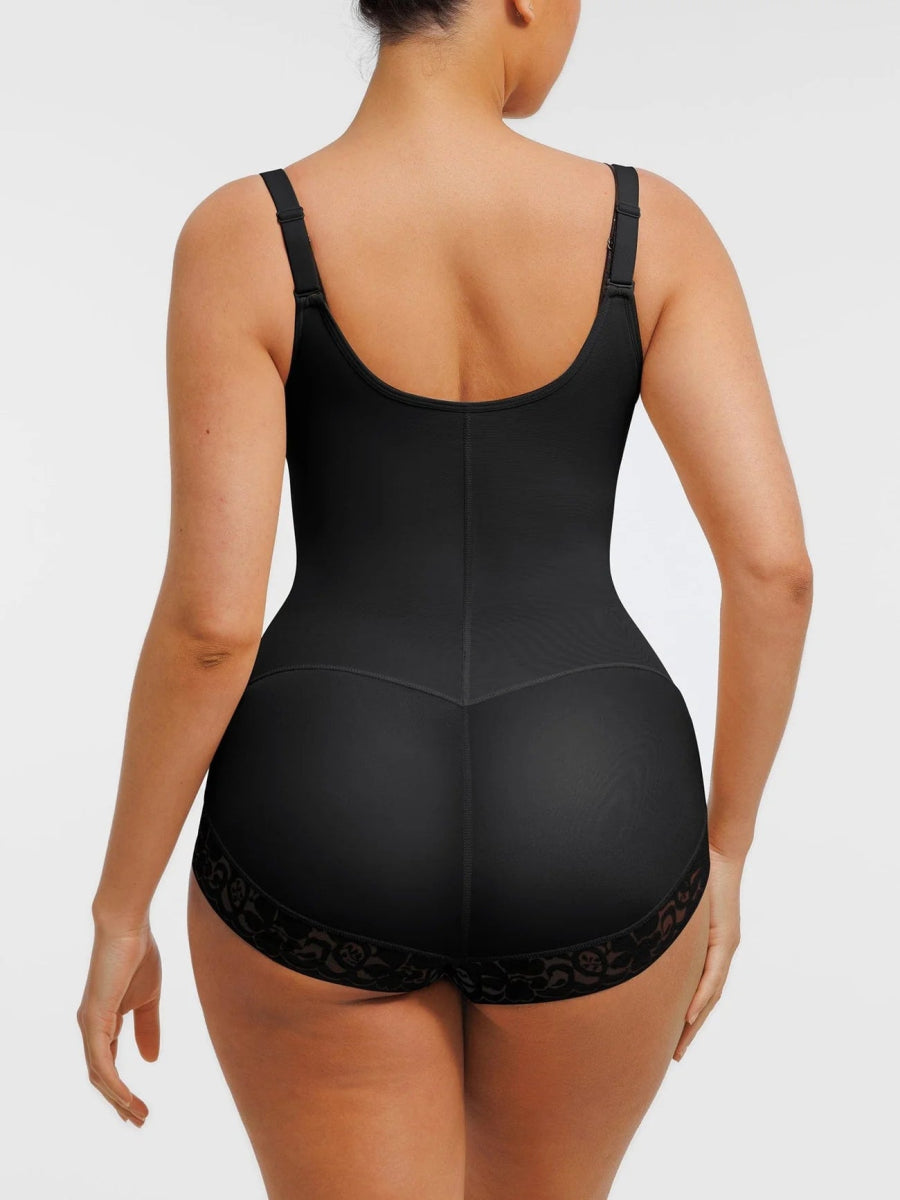 U - Shaped Bust Lifting Shapewear – Front Zipper & Lace Detailing - LOVIISA
