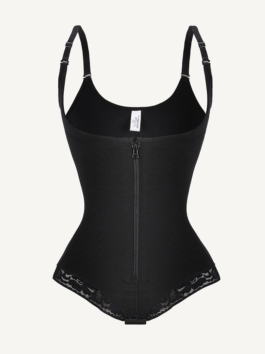 U - Shaped Bust Lifting Shapewear – Front Zipper & Lace Detailing - LOVIISA