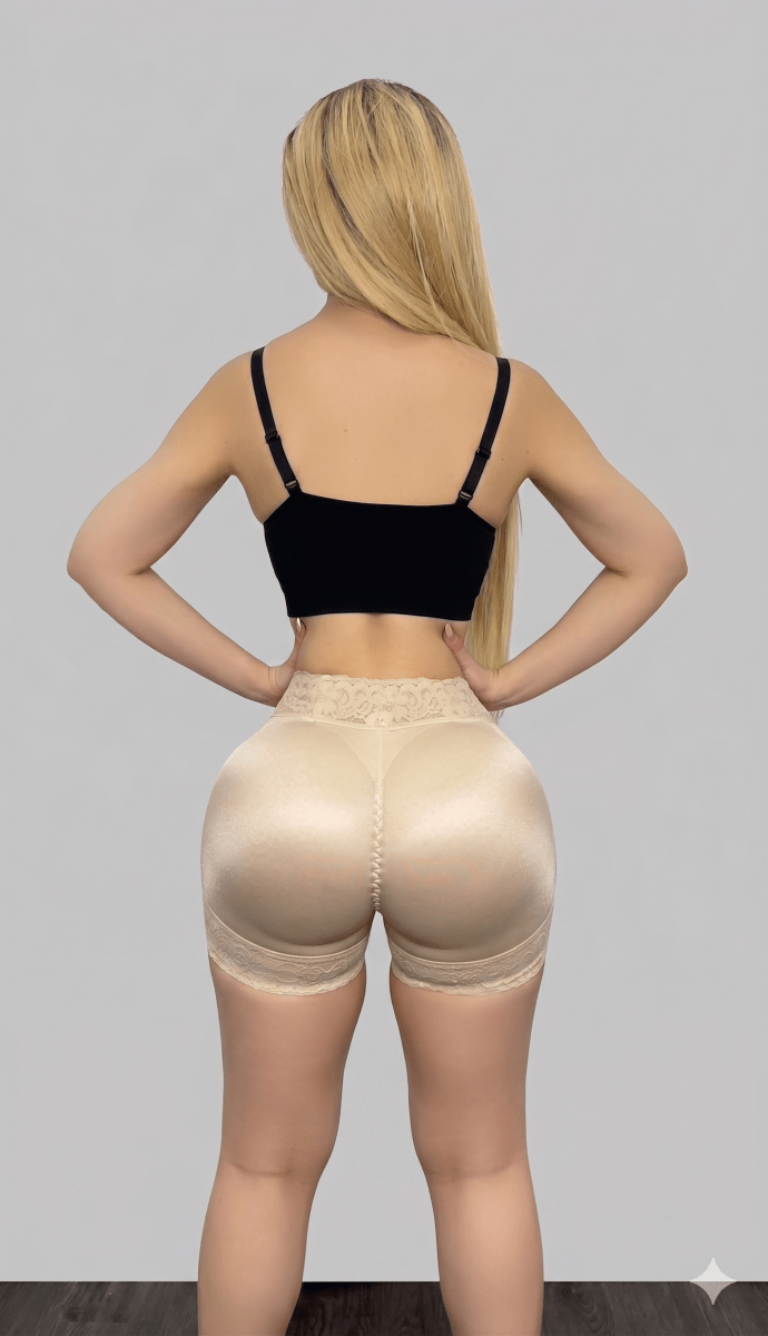Boxer Short Faja Alta Compresión Levanta Glúteos | High Compression Booty Lift Shapewear Shorts - LOVIISA
