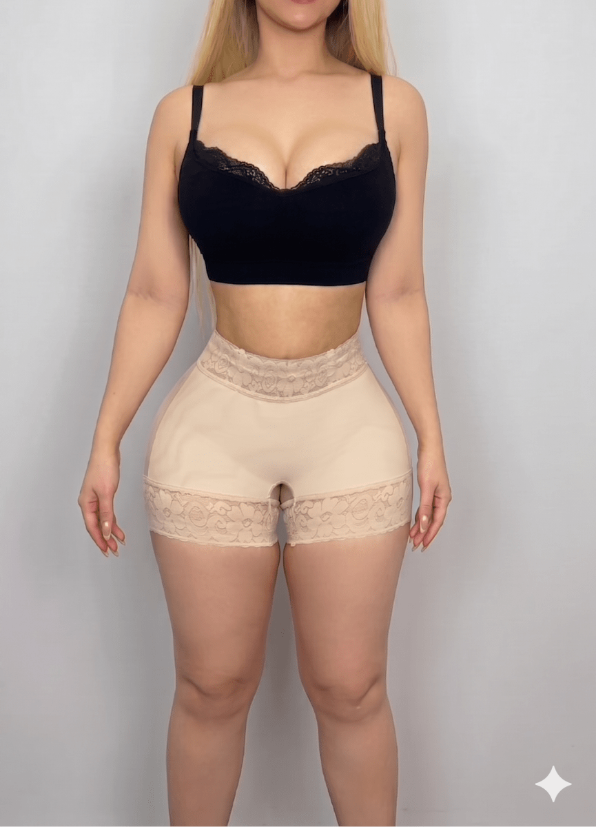 Boxer Short Faja Alta Compresión Levanta Glúteos | High Compression Booty Lift Shapewear Shorts - LOVIISA