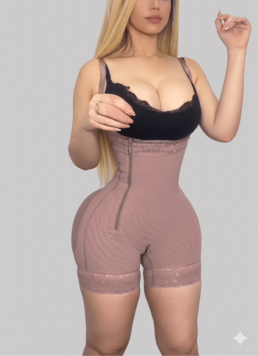 Faja Reloj de Arena Alta Compresión – Efecto BBL & Moldeo Total | Hourglass High Compression Shapewear (Mid - Thigh) - LOVIISA