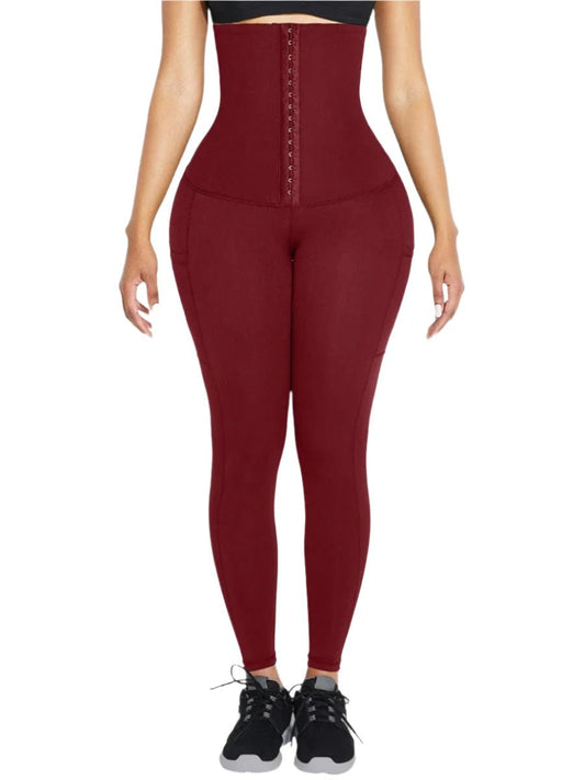 High Waist Shape Leggings with 3 Hooks & Pockets – Sculpt & Support - LOVIISA