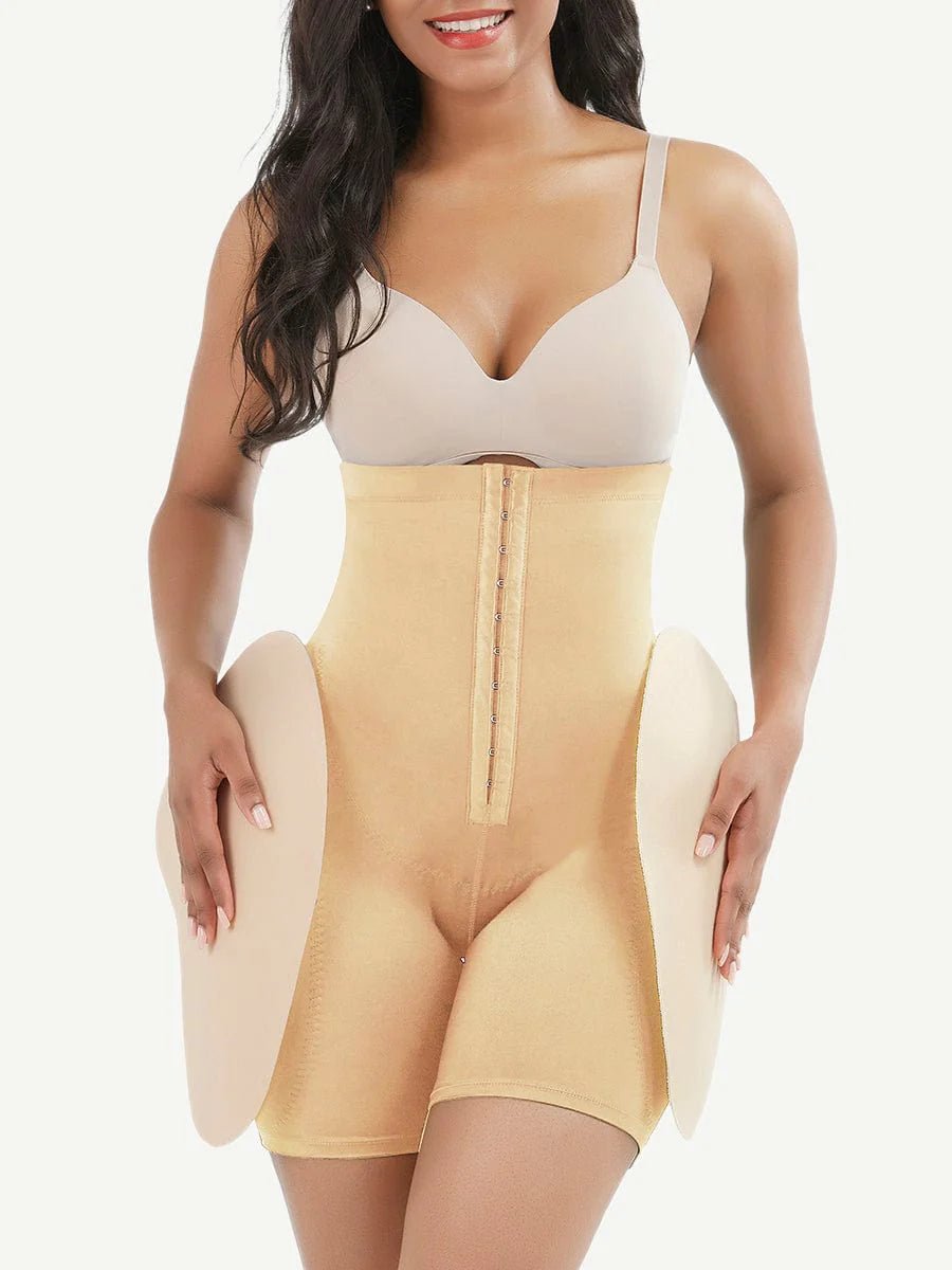 High - Waist Tummy Control Shapewear – Removable Hip Pads Included - LOVIISA