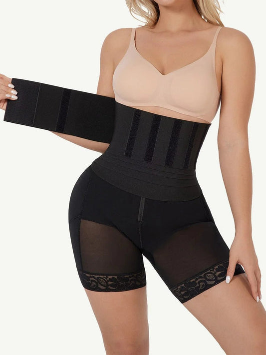High - Waisted Shapewear Pants with Rubber String Waist Trainer – Tummy Control & Curve Enhancer - LOVIISA