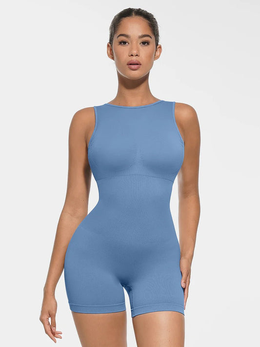 Round Neck Seamless Shapewear – U - Back Design & Removable Cups - LOVIISA