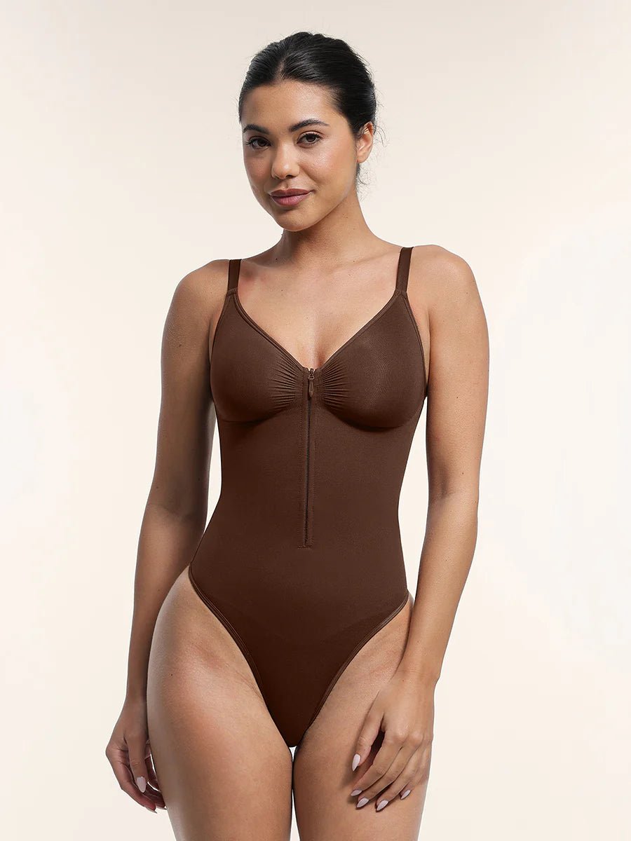 Seamless Bodysuit with Clips Inside - LOVIISA