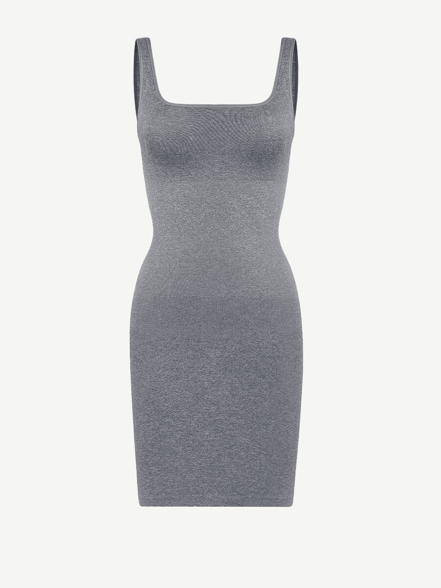 Square - Neck Snatched Seamless Shaper Dress – Smooth & Sculpt Fit - LOVIISA