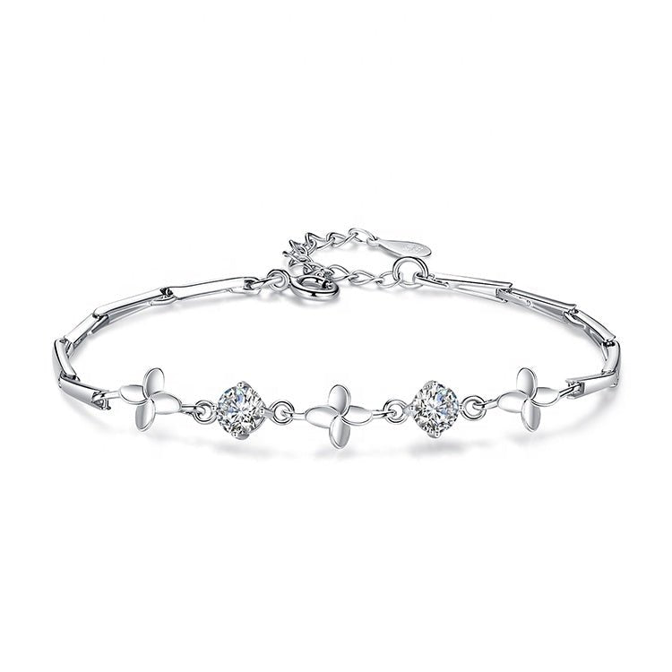 925 Sterling Silver Clover Bracelets Jewelry - LOVIISA