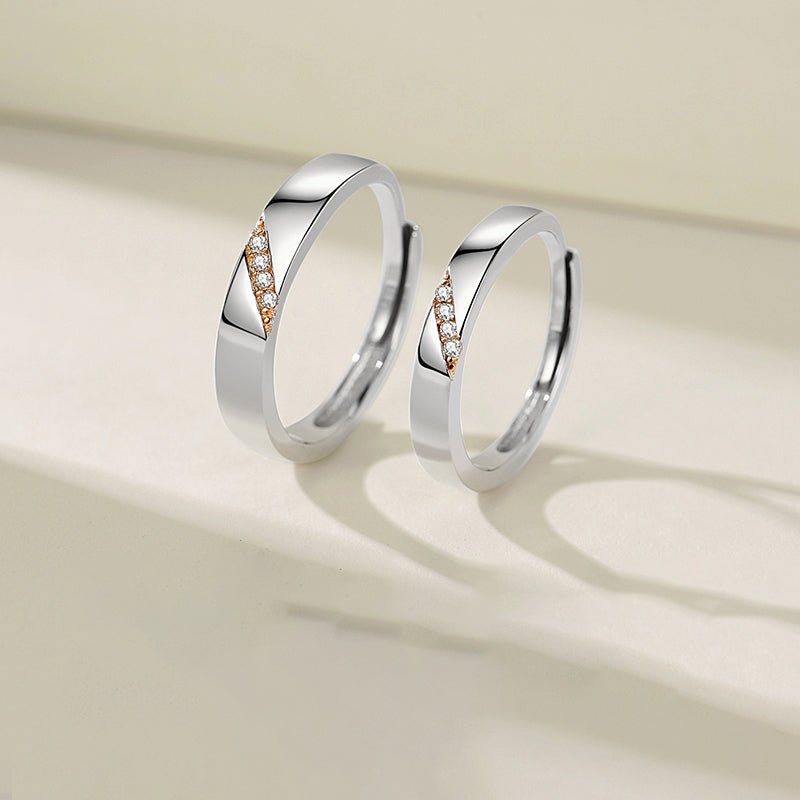 925 Sterling Silver Rings Set Couple Jewelry - LOVIISA