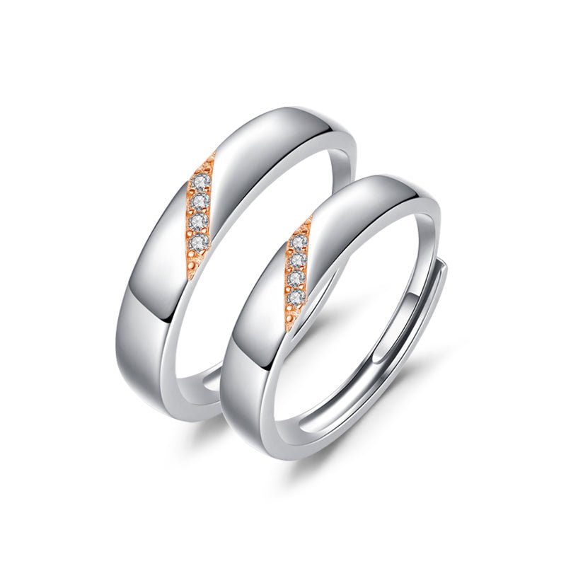 925 Sterling Silver Rings Set Couple Jewelry - LOVIISA