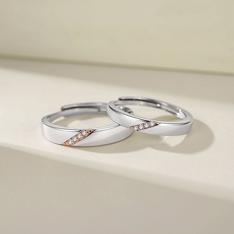 925 Sterling Silver Rings Set Couple Jewelry - LOVIISA