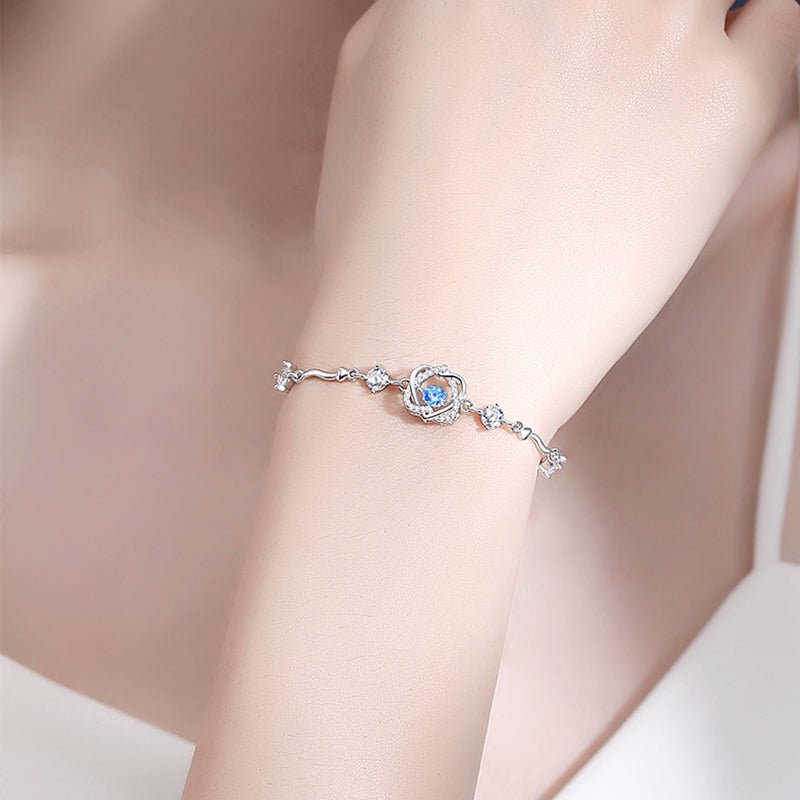 Bracelet 925 Sterling Silver Heart - LOVIISA