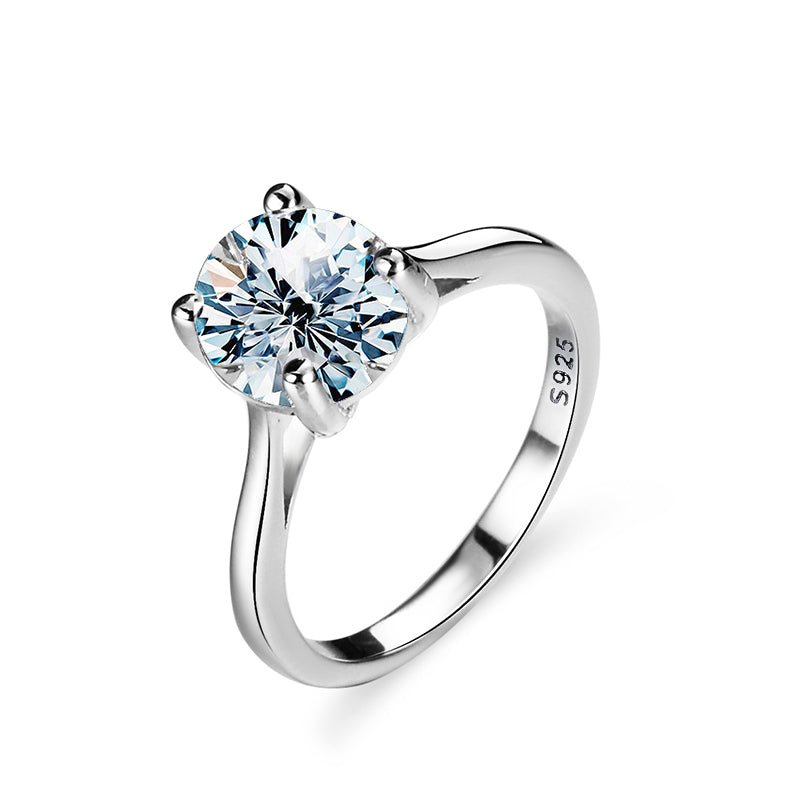 Diamond Moissanite Ring 925 Sterling Silver - LOVIISA