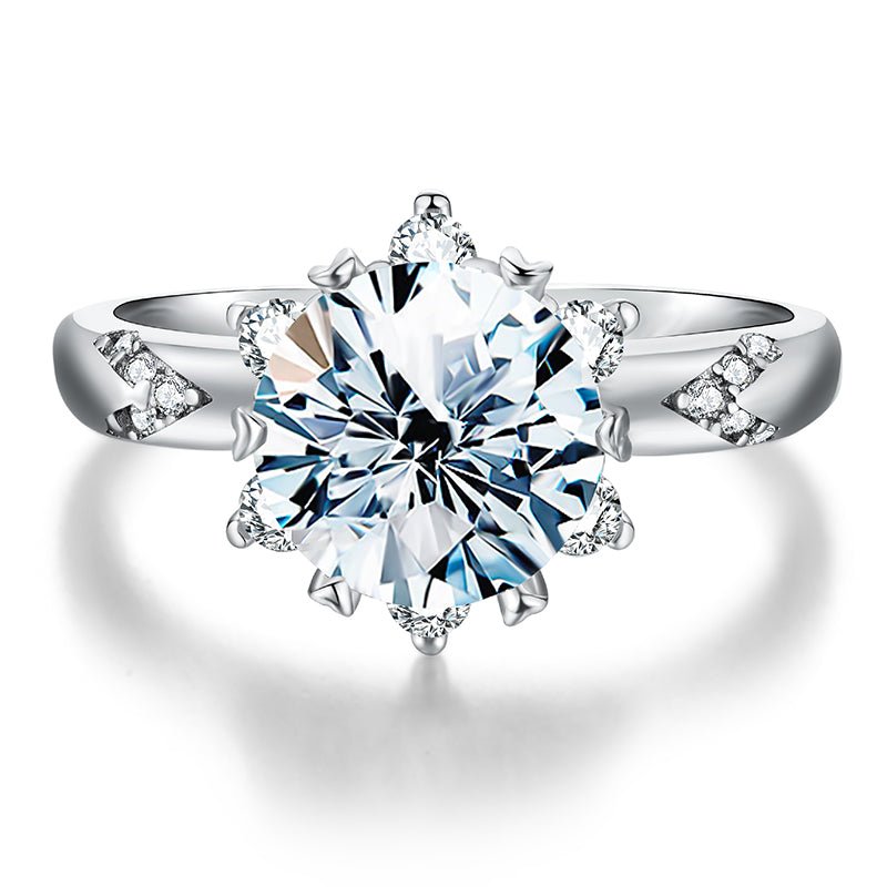 Diamond Moissanite Rings 925 Sterling Silver For Women Wedding - LOVIISA