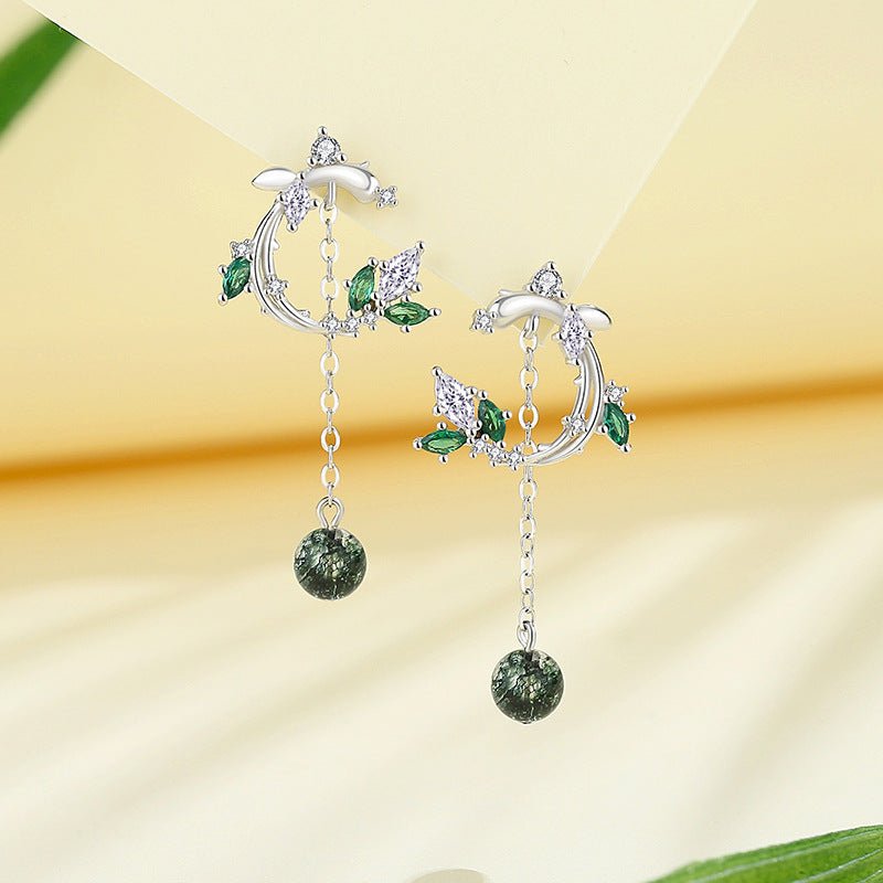 Green Crystal S925 Silver Jewelry Set - LOVIISA