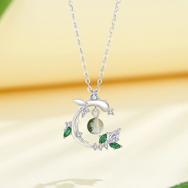 Green Crystal S925 Silver Jewelry Set - LOVIISA