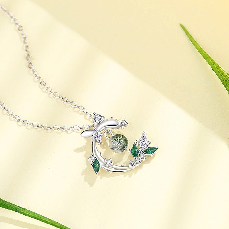 Green Crystal S925 Silver Jewelry Set - LOVIISA