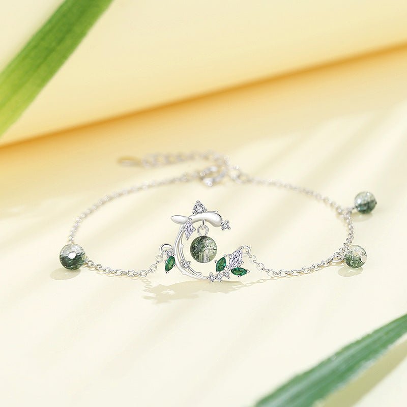 Green Crystal S925 Silver Jewelry Set - LOVIISA